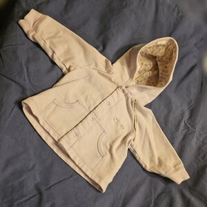 Old Navy Lavender zippered hoodie sweatjacket, 0-3 mo